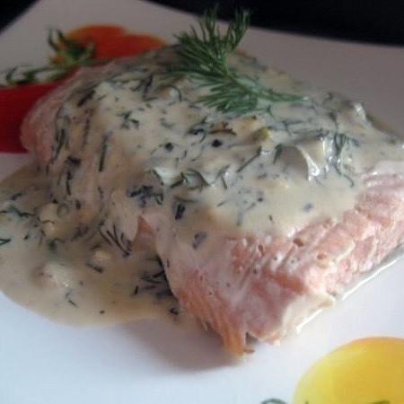 Горбуша со сметаной фото Горбуша со сметаной фото