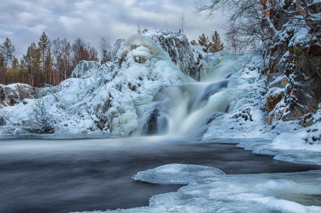 Зима фото водопад Зима фото водопад