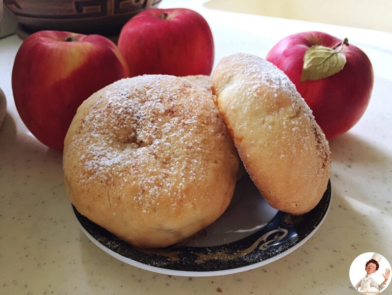 Булочки с яблоками фото Булочки с яблоками фото